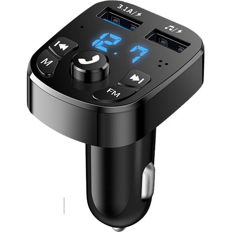 Multifunctional Car MP3 Player, FM Bluetooth Receiver, Car Music USB Flash Drive, Dual USB Car Fast Charger - Boxed (1/3)