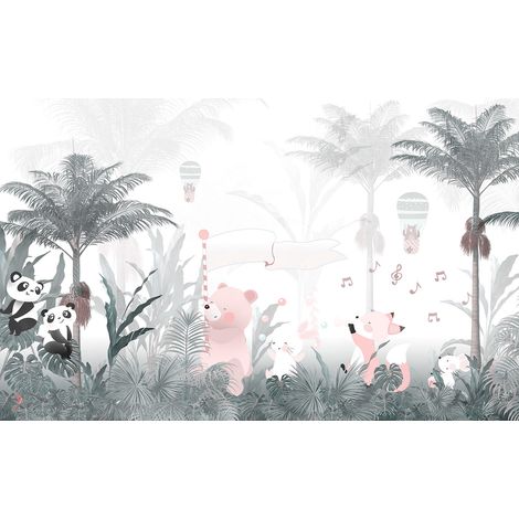 Papier peint panoramique Enfants - Animaux - 130 cm x 81 cm (1/2)