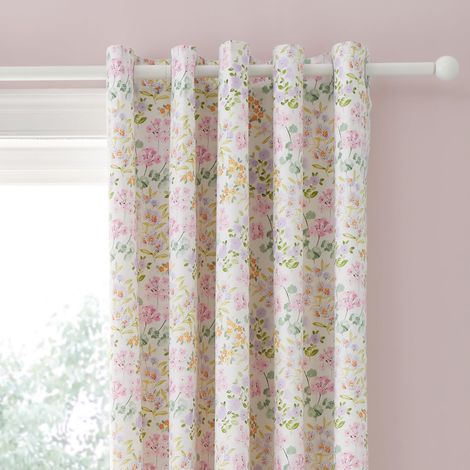 Housse de Couette Ditzy à imprimé Floral - Parure de lit Super King Size (260 x 220 cm) - 2 taies d'oreiller - Polycoton - Motifs réversibles (Rayures Lilas) (1/3)
