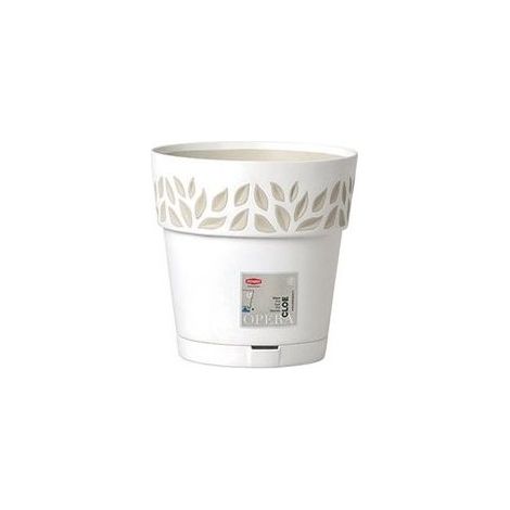 Vase Cloe rond en verre blanc 15 H 15 Stefanpl