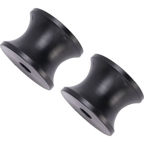 Fockety Bootsanhängerrolle, 2 Stück, hochbelastbar, 2,4 x 1,77 Zoll, Bugstopprolle aus Nylon, Ersatzteil für Bootsanhänger und Yachten. (1/5)