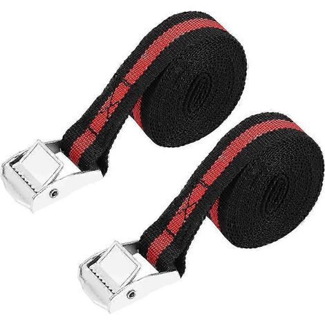 sangles de chargement de 2,4 m pour voiture/camion, sangles de fixation de bagages, boucles de ceinture à cliquet (1/5)