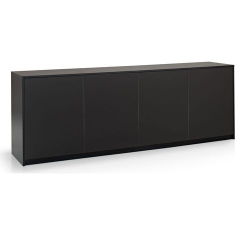 Buffet 4 portes MAUI noir (1/3)