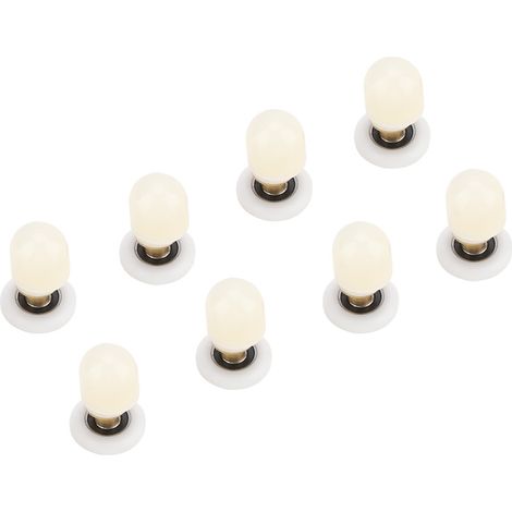 8-teiliges Set Gleitrollen für Duschtüren, Messing und ABS, 27 mm, für Badezimmertüren (1/5)