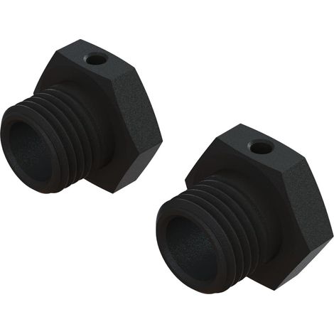 ARA311067 Roues hexagonales en Aluminium 17 mm-14,6 mm d'épaisseur, Noir (2), Multicolore (1/5)