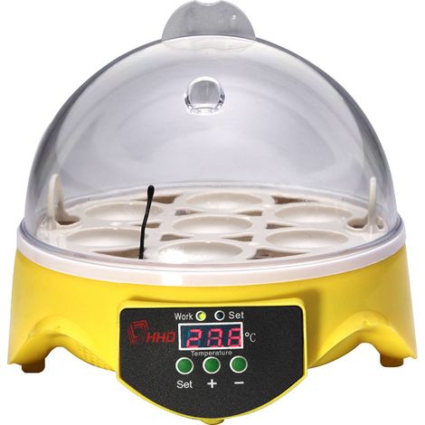 Filiyano-Incubateur automatique pour 7 œufs avec contrôle de température - Écloserie de poussins (1/3)