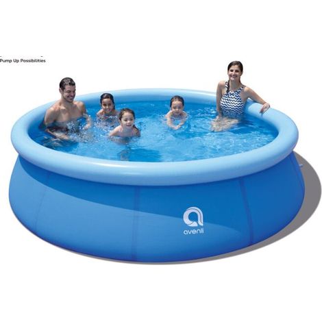Piscina fuori terra, facile da installare, 300 cm x 76 cm, blu.