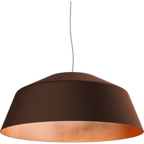 LUMICOM  TOKYO Sospensione, 1xE27, max 42W, metallo, corten/foglia rame, D.35cm (1/2)