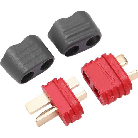Connecteurs T Plug Style Deans universels pour batterie RC moteur avec capuchons antidérapants pour voiture bateau avion modèle (1/5)