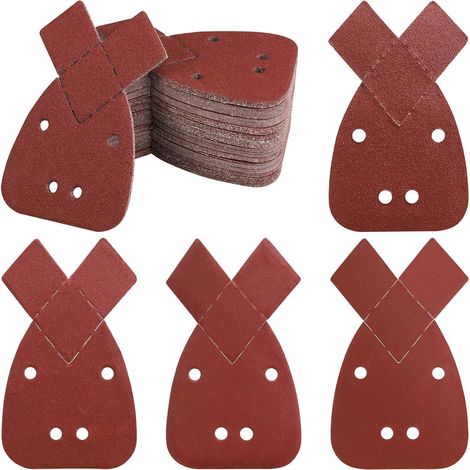 Schleifblätter Maus Klett 93x168mm 4 Trous Mix Grit - 100 Pieces (1/5)