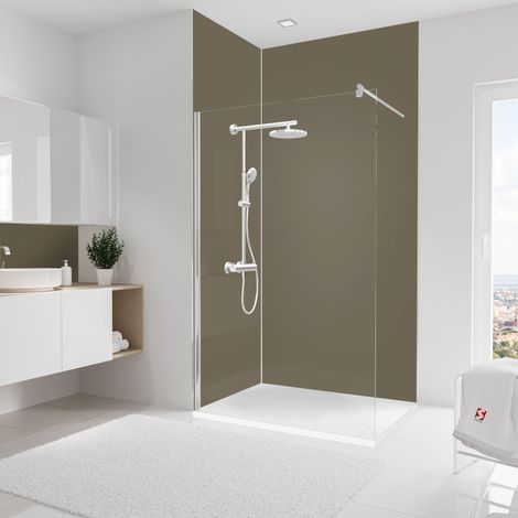 Lot de 2 panneaux muraux: 90 x 255 cm + 120 x 255 cm Taupe, Schulte
