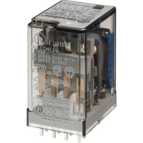 Finder 55.14.9.012.0000 Relais pour circuits imprimés 12 V/DC 7 A 4 inverseurs (RT) 1 pc(s)