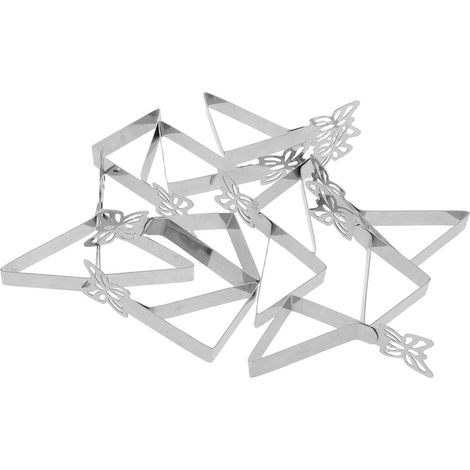 12 Pinces Nappe Triangulaires en Acier Inoxydable Argenté Antidérapantes, Usage Polyvalent, pour Mariages et Réunions en Plein Air (1/5)
