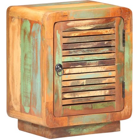 Nachttisch 40x30x50 cm Altholz Massiv