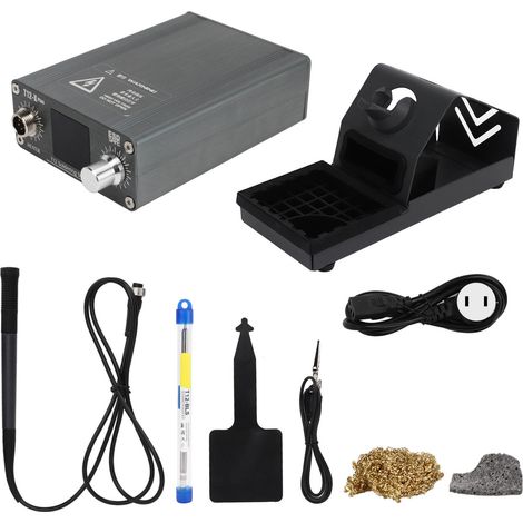Station de soudage numérique intelligente fer à souder haute fréquence portable thermostatique 100-240V prise US kit DIY (1/5)