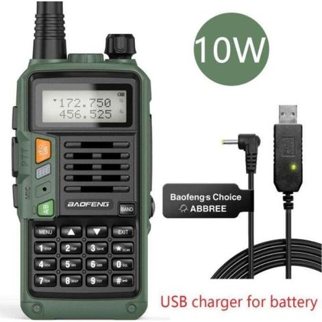 CGDJ10157-Baofeng walkie talkie UV S9 Plus 10W. émetteur récepteur Radio CB haute puissance. longue portée de 50 KM. Portable pour (1/4)