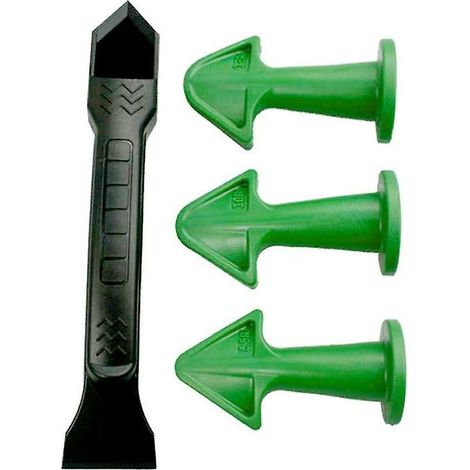 Enleve Joint Silicone, Lisseur Joint Silicone Outils de Calfeutrage, Outil D'étanchéité Kit Coulis Lissage Grattoir Rretrait Scellant Extracteur de Calfeutre Finition Applicateur (4 Pièces) (1/5)
