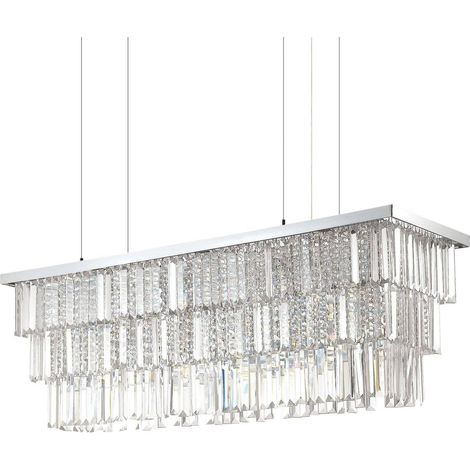 Ideal Lux Martinez - Suspension à 8 ampoules au fini chrome (1/2)