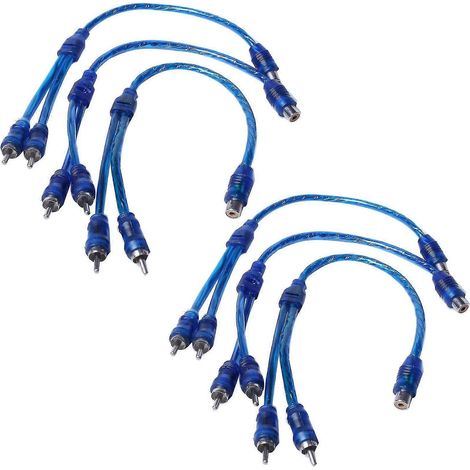 Câble répartiteur audio, adaptateur 1 RCA femelle vers 2 RCA mâles (1/4)