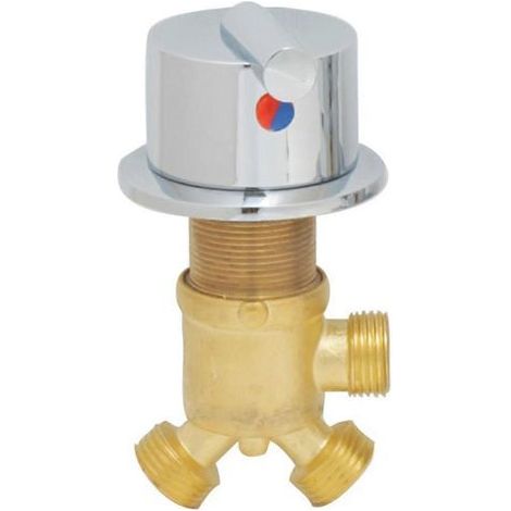 Mitigeurs de douche en cuivre, robinets de baignoire, inverseurs, robinets d'eau chaude et froide 1/2", vannes, robinets, interrupteurs Une vanne (1/5)
