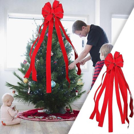 Décorations de Noël - Nœud décoratif pour sapin de Noël - 120 cm (1/5)