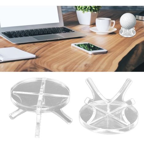 Lot de 2 supports pour balles de tennis/softball, présentoirs pour balles de baseball, balles de collection, supports pour clubs de golf (transparents, lot de 2) (1/5)