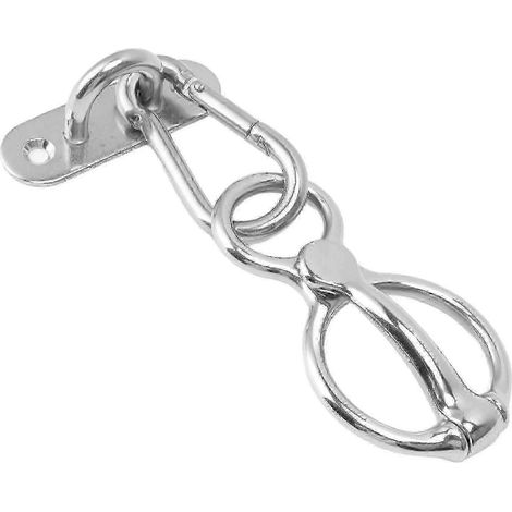 Anneau demi-Ro en acier inoxydable pour l'entraînement des chevaux, équipement de traction arrière, accessoires équestres sûrs et durables (1/4)