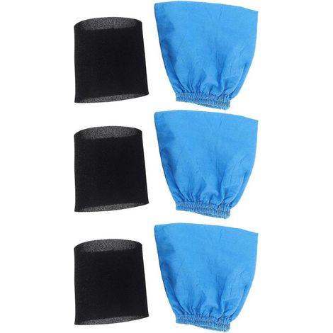 Sacs filtrants textiles pour filtres en mousse humides et secs compatibles avec Karcher MV1 WD1 WD2 (1/5)