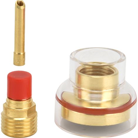 Buse en verre pour torche Argon TIG WP-9/20, remplacement facile, soudure à l'arc, pièce compatible chalumeau, verre résistant, installation rapide. (1/5)