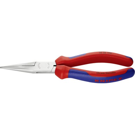 Knipex 30 25 190 Werkstatt Flachrundzange Gerade Chrom-Vanadium Elektrostahl 190 mm (1/3)