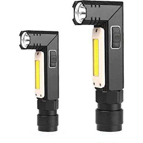 Lampe de travail LED, lampe frontale XPG+COB, lumière rouge et blanche, pliable à 90°, réglable à 360°, chargement USB, 5 modes d'éclairage pour la réparation automobile, l'usage domestique et les sit (1/5)