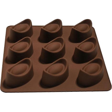 Silikon-Backformen in Form von Glücksbarren mit 9 Mulden, auch für Kerzen und Duftkerzen geeignet