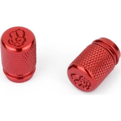 Capuchon de Valve Rond Rouge Vendu par paire