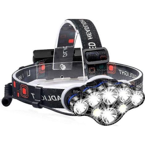Leistungsstarke und wasserdichte 40.000 lm-Stirnlampe – USB-aufladbar (1/4)
