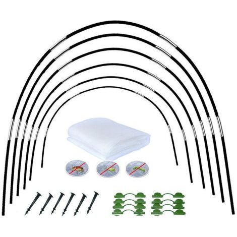 Kit de 18 arches de serre en filet pour tunnel de culture (2 x 6 m) KLB (1/5)