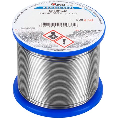 Cynel Cyna professionnelle argenté 500 g 1,2 mm