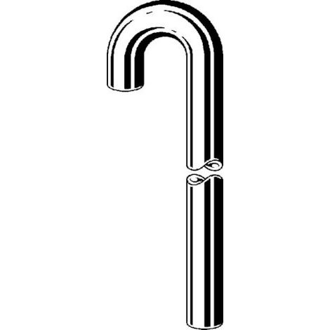 Viega tube de sol pour siphon tubulaire 5/4x68cm sans rosace chrome (1/3)