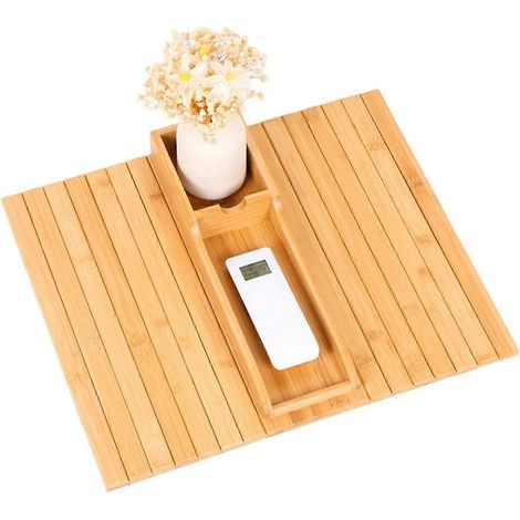Plateau d'accoudoir de canapé en bambou, porte-gobelet pliable pour canapé, porte-gobelet antidérapant pour accoudoir de canapé, protection pour accoudoir de canapé. (1/5)