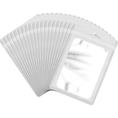 100 Pcs Resealable Bags with Clear Window Packaging Bags (1/5)