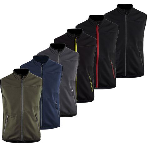 Veste softshell sans manches BLAKLADER 3850 - Noir / Rouge - 2XL (1/5)