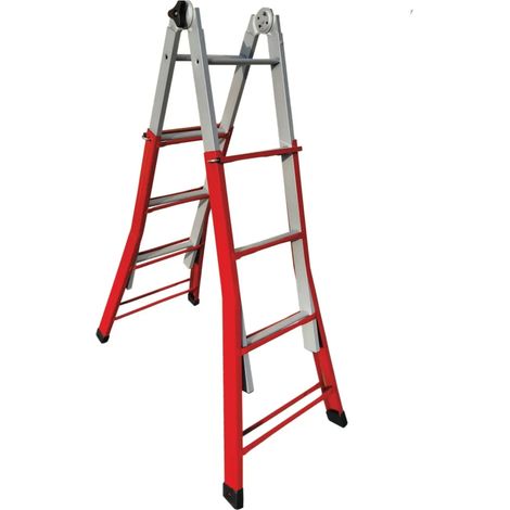 ESCALERA TELESCÓPICA EVEREST 4+4 ACERO (1/3)