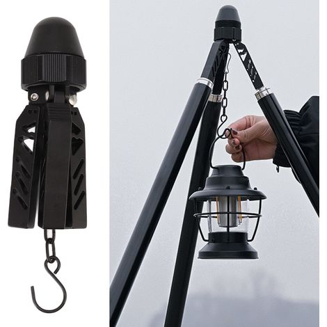 Accessoires pour tente pyramidale de camping en montagne : cadre de support triangulaire multifonctionnel, poteau de support de tente en forme de A (1/5)