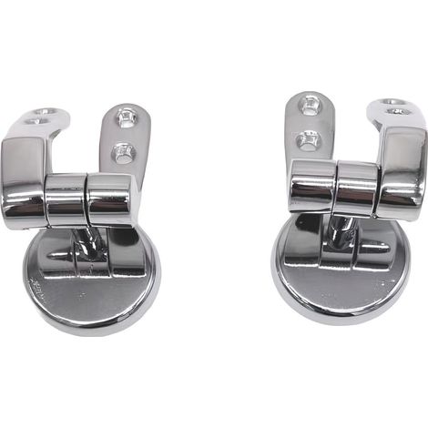 RICAMBIO CERNIERA IN OTTONE CROMATO PER SEDILE WC IN LEGNO cod. 22295 PZ. 2