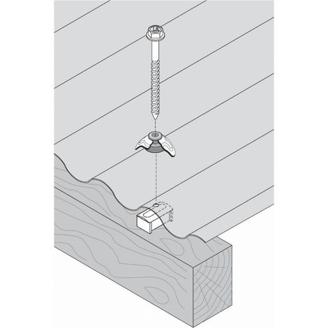 Cavalier ETANCO pour GO 177x51 - 40x40 mm - Ø reac 8.5 mm - 100 pièces - 70018 (1/4)