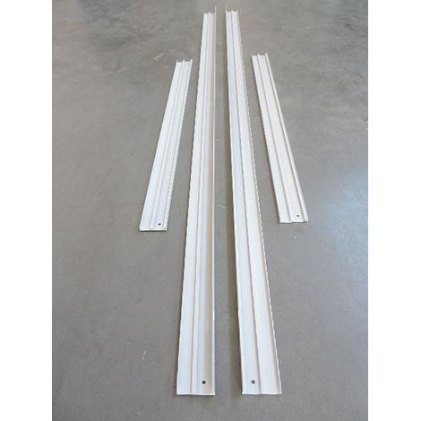 Cadre saillie métal blanc pour pose de plafonnier LED dalle 1200x600mm en apparent (1/2)