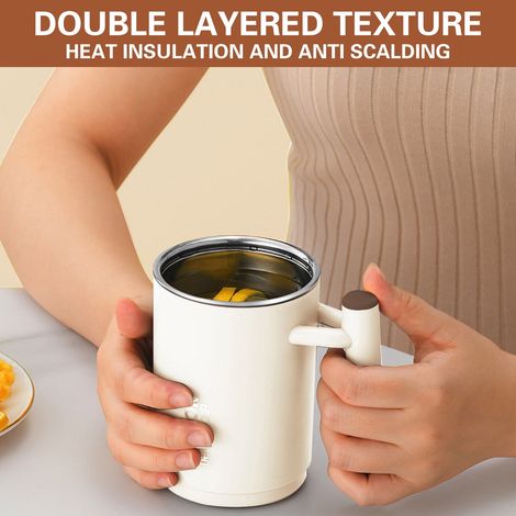 Tasse À Café Isolée - Acier Inoxydable 304 - 500 Ml - Avec Couvercle - Pour Bureau Maison Voyage - 1 Pièce (1/5)