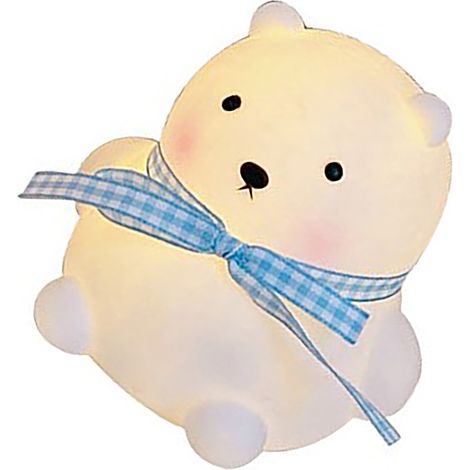 Veilleuse LED en forme d'ours mignon, éclairage doux et tamisé, lampe de chevet LED à économie d'énergie pour chambre à coucher ou dortoir