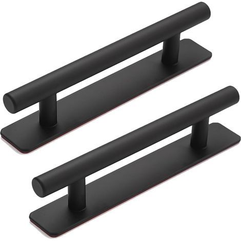 CCYKXA Self-adhesive Straight Tube Door Handle, 2 Pieces Aluminum Alloy Furniture Handle Punch-free Handle for Sliding Barn Door, Windows, Cabinets/15 cm