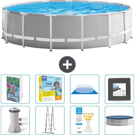Prism Frame Pool Rund - 457x122 cm - 9-teilig S607