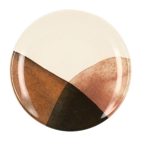 6 x assiettes plates GAIA - 19cm - Grès - Novastyl